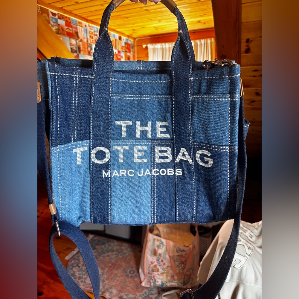 Marc Jacobs Blue Denim Messenger Bag